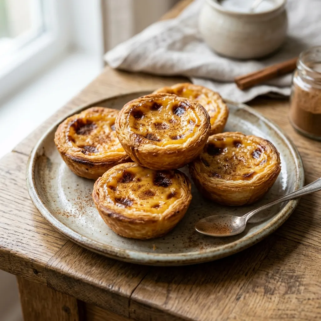 Pastéis de nata (flans portugais à la crème et à la cannelle)