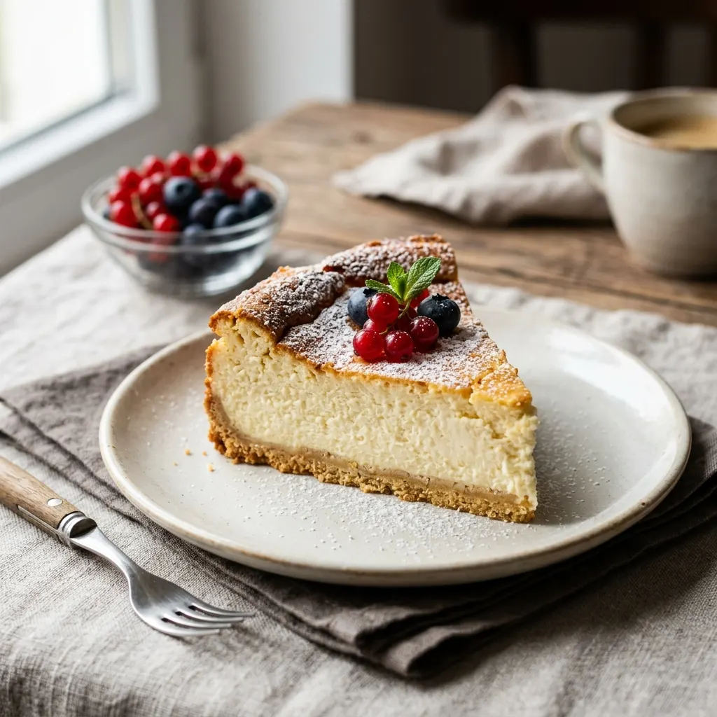 Sernik (cheesecake polonais au fromage blanc)
