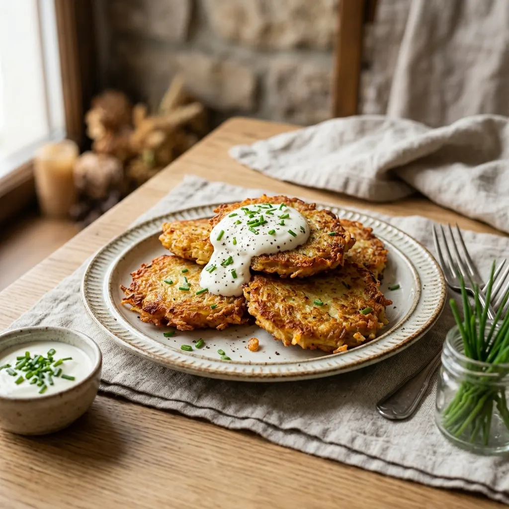 Placki ziemniaczane (galettes polonaises de pommes de terre râpées)