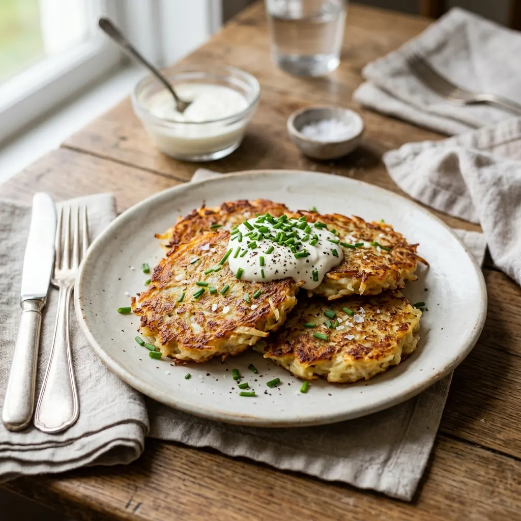 Boxty (galettes irlandaises de pommes de terre crues et cuites)