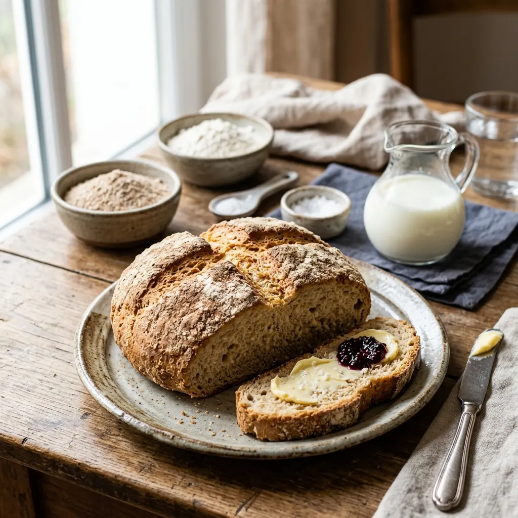 Irish soda bread (pain irlandais au bicarbonate)