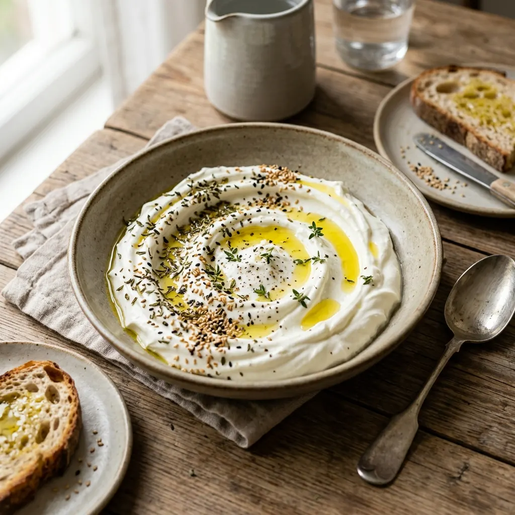 Labneh (fromage de yaourt égoutté)