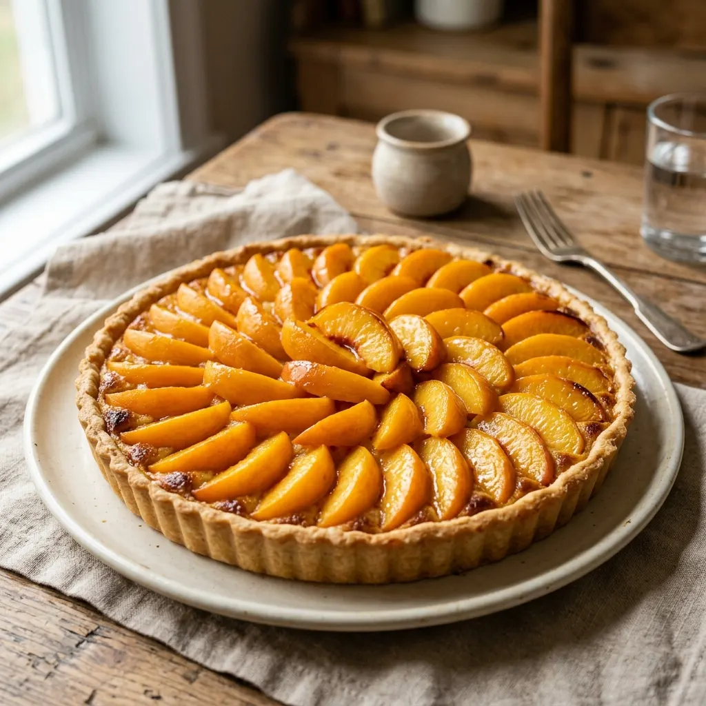 Tarte aux pêches