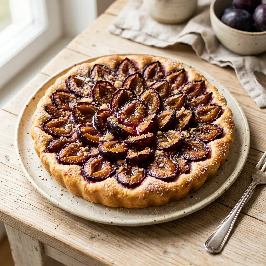 Zwetschgenkuchen (tarte allemande aux quetsches)