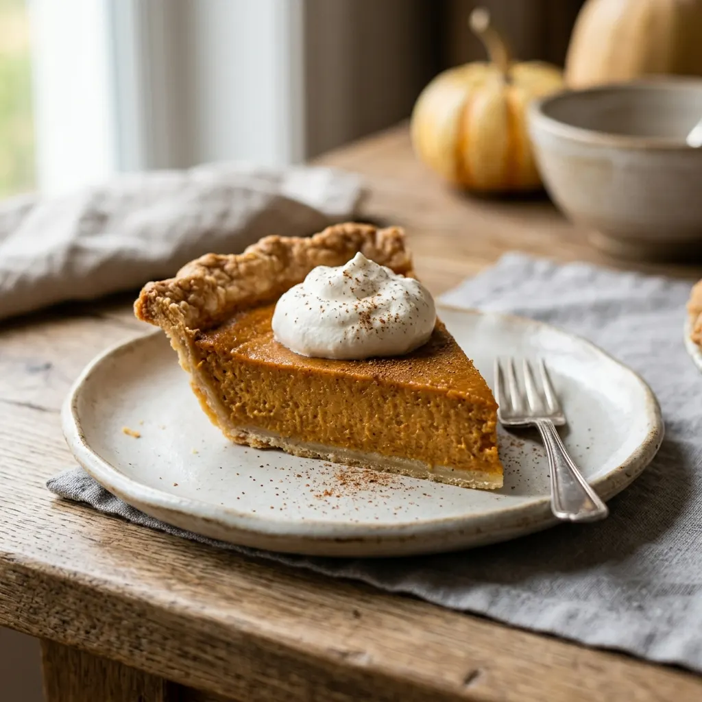 Pumpkin pie (tarte américaine au potiron et aux épices)
