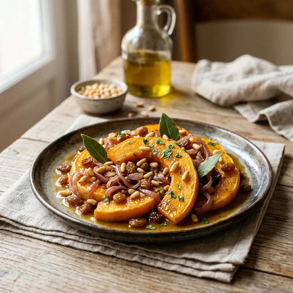 Zucca in saor (courge à l'aigre-douce vénitienne)