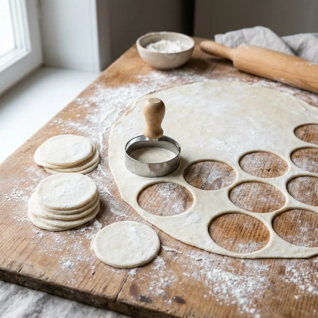 Pâte à pelmeni et à manti (pâte fine à raviolis d'Asie centrale)