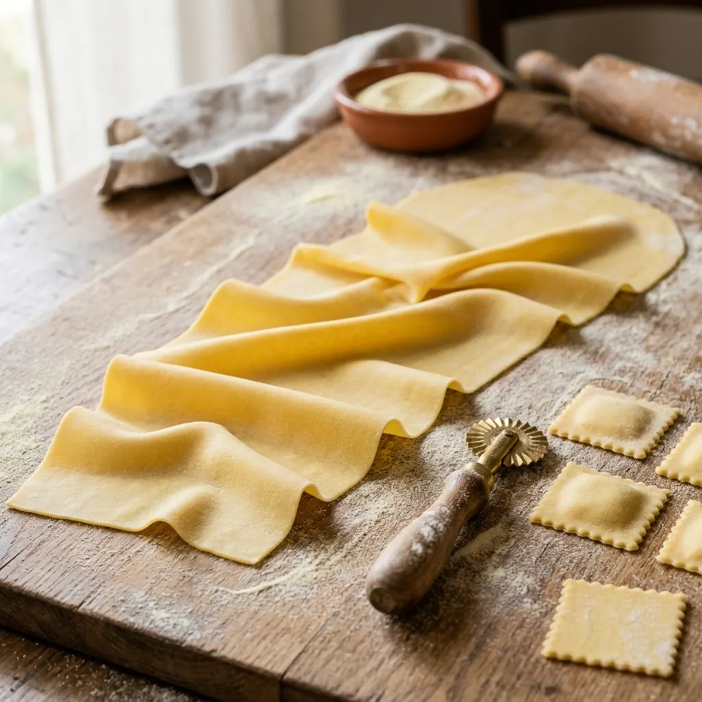 Sfoglia per ravioli (pâte à raviolis frais)