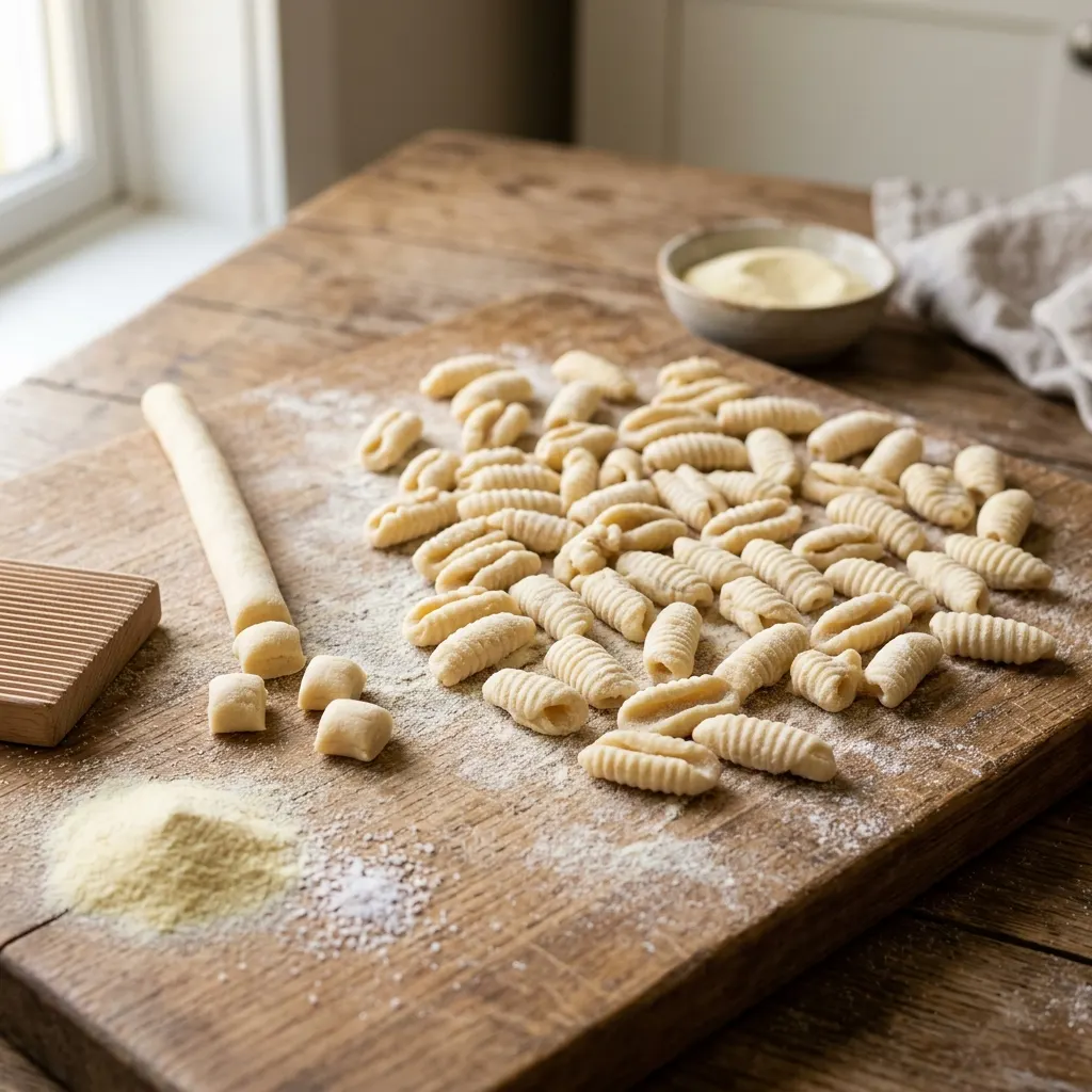 Cavatelli maison (petites nacelles creusées du Sud)
