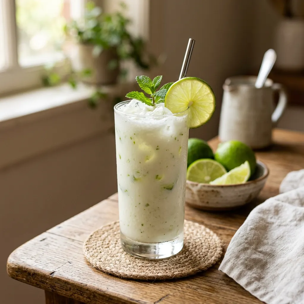 Limonada suíça (citronnade brésilienne au citron vert et au lait concentré)