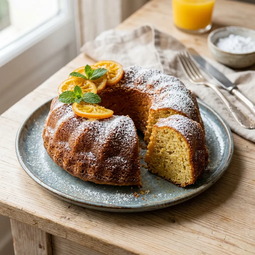 Meskouta à l'orange (gâteau marocain à l'orange)
