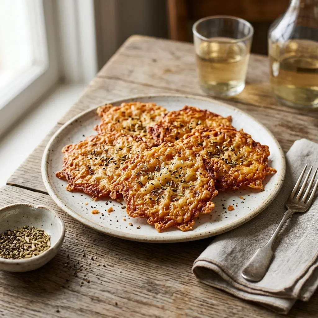 Frico croccante (galettes de fromage croustillantes du Frioul)