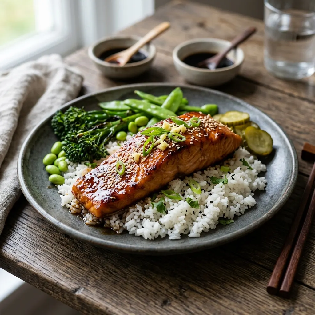 Saumon teriyaki