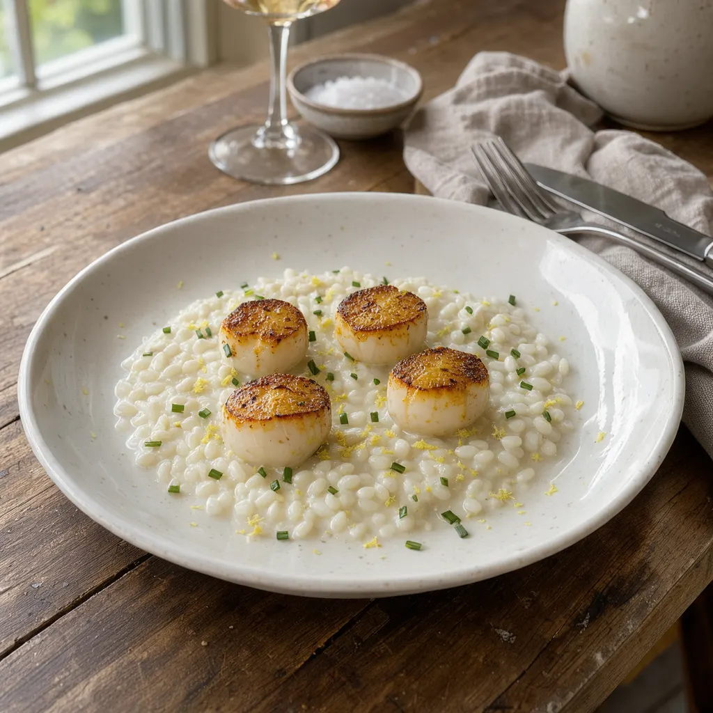 Risotto aux noix de Saint-Jacques