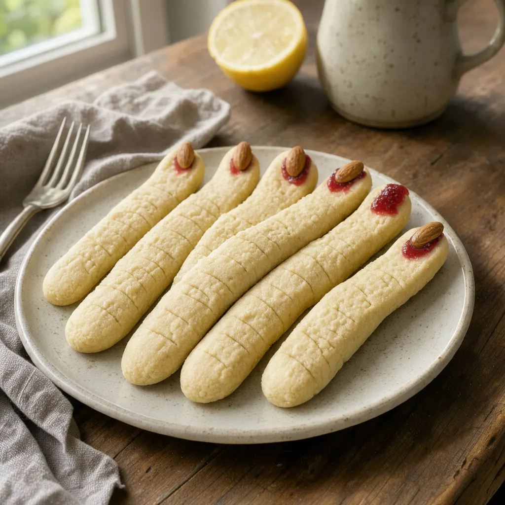 Doigts de sorcière (sablés aux amandes en forme de doigts)