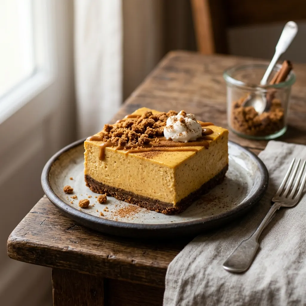 Cheesecake au potimarron et aux spéculoos